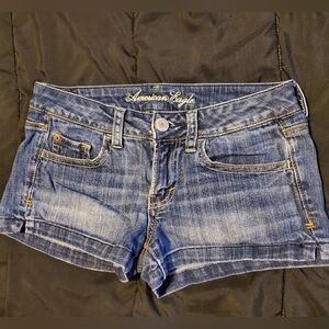 Low-rise denim shorts- American Eagle